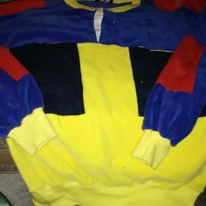 Loud 1980s long sleeve,   geometric  pattern,  sta